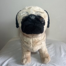 Smyths Toys Pug Puppy Dog Soft Plush Toy 13”