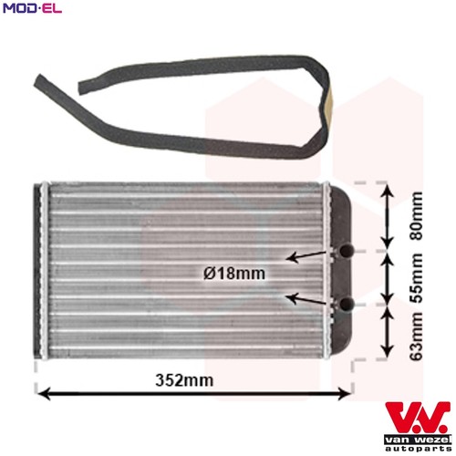Heat exchanger interior - exchanger,