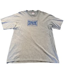 Supreme grey marl cotton - supreme, logo