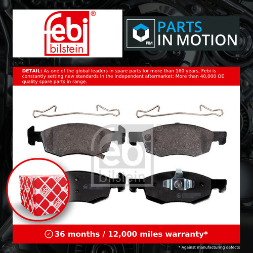 Brake pads set - pads, 16907