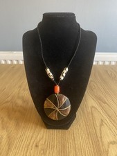 Black Beaded Necklace with