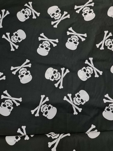 Pirate skulls black and white - and,