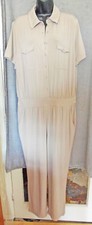 RUTH LANGSFORD Beige Jumpsuit ~ UK XL