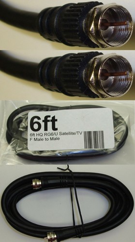 Lot10 6ft rg6 screw 75ohm - rg6, on