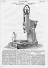 SMITH BEACOCK & TANNETT of Leeds Vertical Slotting Machine Antique Print 1881