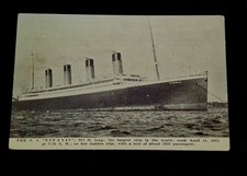 Original 1912 Titanic postcard