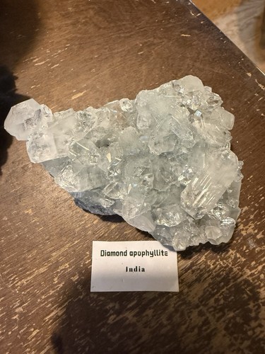 Diamond apophyllite - diamond,