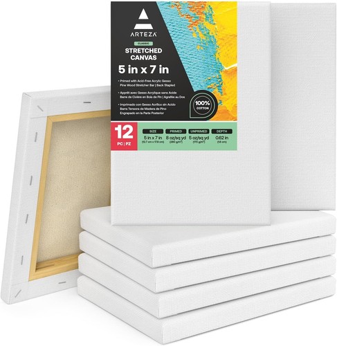 Stretched blank canvas white - blank,