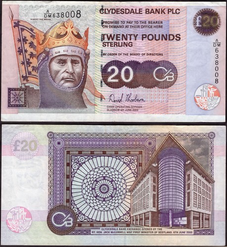Clydesdale bank 20 - (oa).,