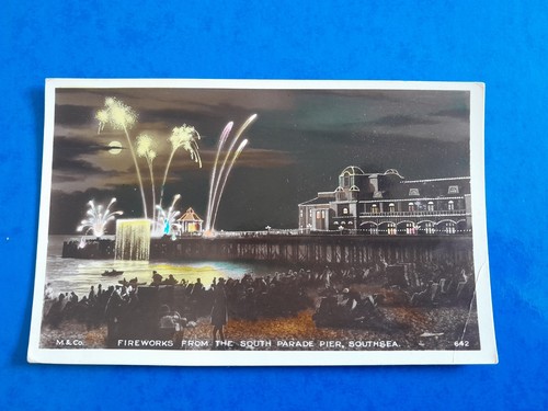 Postcard fireworks from south - fireworks,