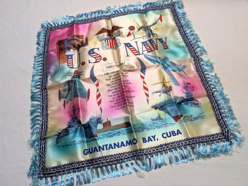 Vintage fringed navy - vintage,
