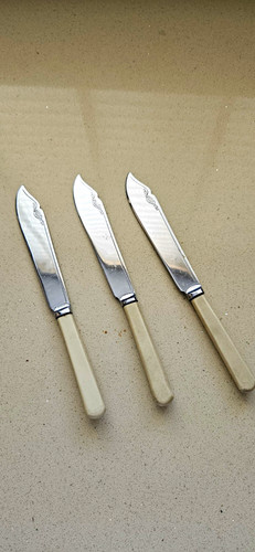 Chromium plated fish knives - plated,