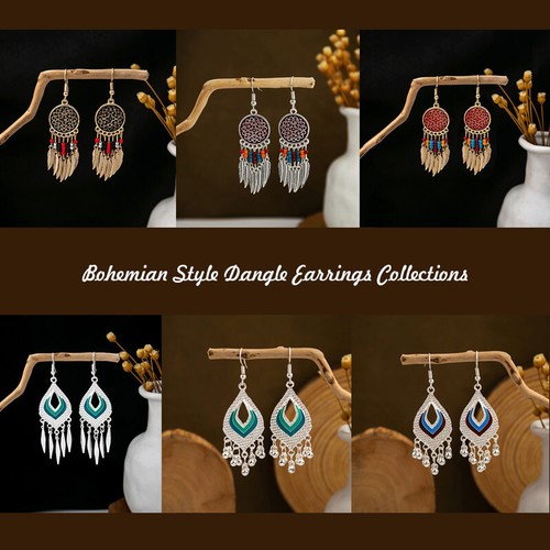 Bohemian dangle earrings