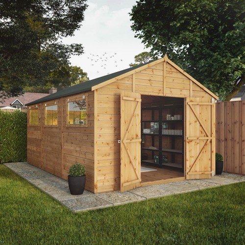 15x10 wooden garden shed - wooden,