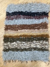 Peg Loom Rug. Hand Woven