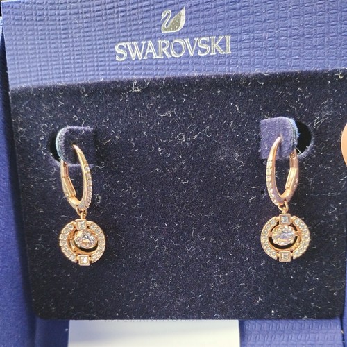 Swarovski earrings engraved - swarovski,