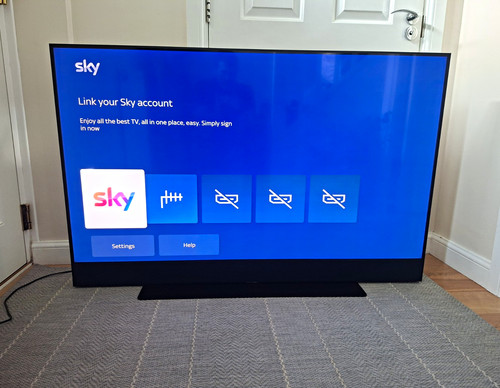 Sky glass 55in - glass, led