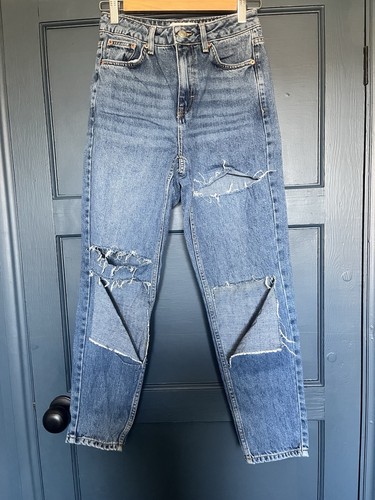 Topshop ripped mom jeans - topshop, w26