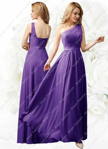 One strap chiffon bridesmaid - strap,