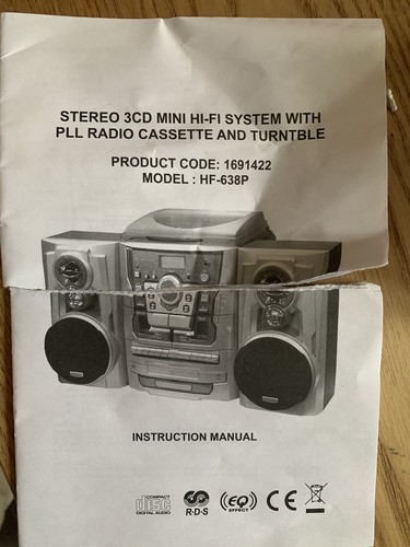 Stereo 3cd mini system - mini,