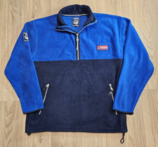 Eisenegger Sport Kleldung Blue/Navy Fleece 1/4 Zip Jacket size M/L