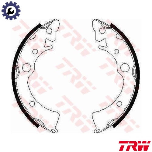 Brake shoe set - gs6210, for