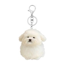 Bichon Frise Dog Keychain Bag