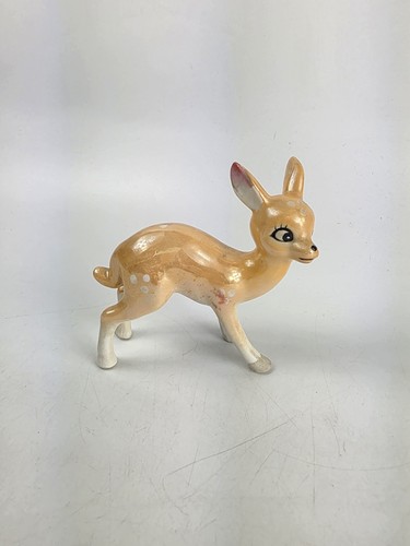 Vintage ceramic fawn - ceramic,