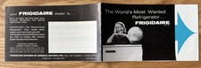 1960's FRIGIDAIRE FRIDGE Refrigerator 1960  Promotional Leaflet