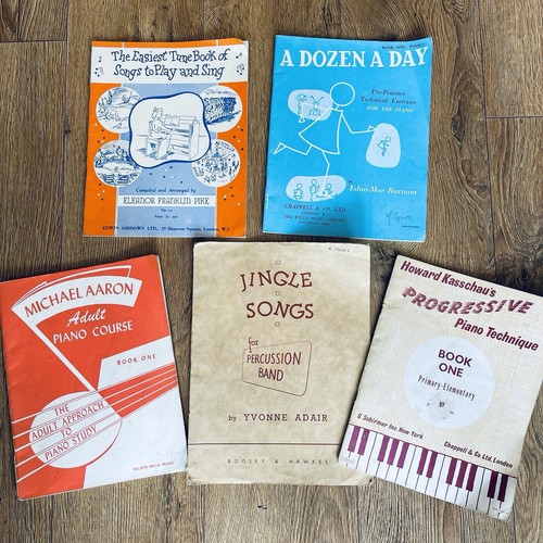 Vintage piano music sheet - 5,