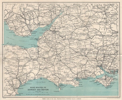 Road routes dorset devon - to, &