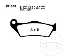 EBC Brake Pads FA363 fits BMW