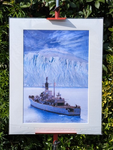 Hms scylla royal navy signed - hms,
