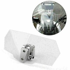 Universal Adjustable Windshield Extension Deflector For Honda Yamaha Clear T9