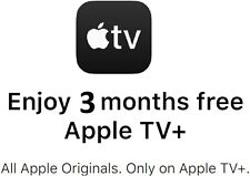 Apple TV+ Plus 3 Month Subscription - UK only 