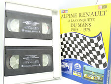 Set of 2 VHS Boxes - Alpine Renault at Le Mans and Alpine Renault A110