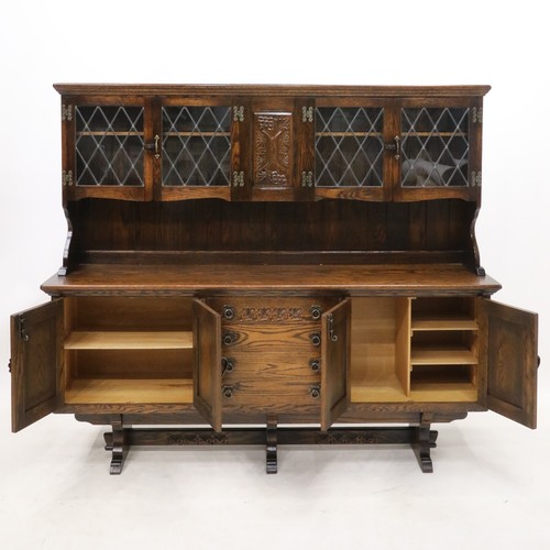 Oak dresser cupboards - oak,