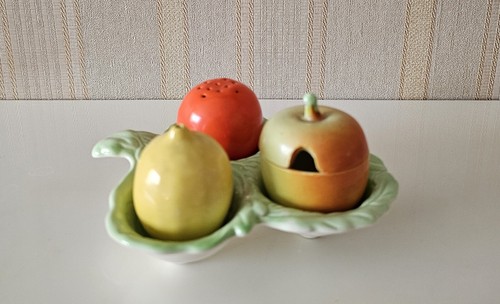 Carlton ware fruit cruet - carlton,