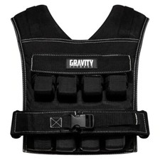 Weighted Vest 0-20kg Adjustable. Gravity Fitness