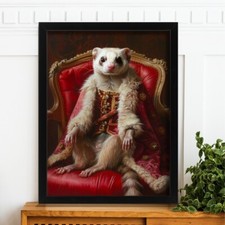Regal Ferret in Royal Robes