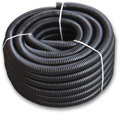 Black corrugated pond hose - black,