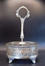Victorian Silver Condiment Cruet Spice holder James Deakin & Sons c1890
