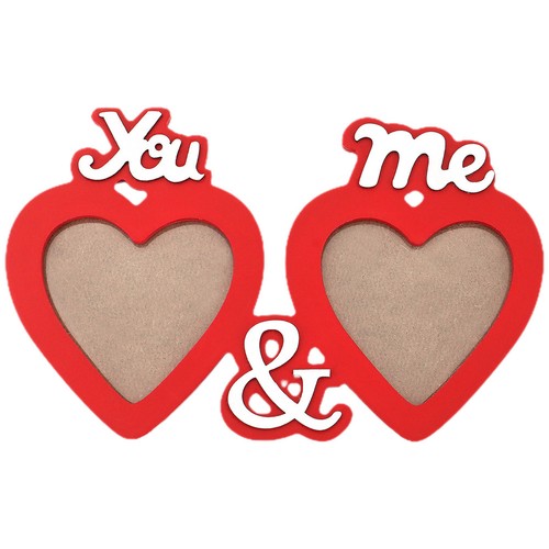 Pair reusable heart picture - pair, of