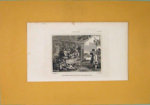 Original old antique - old, print