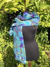 Handmade Felted Merino And Silk Scarf From Nepal