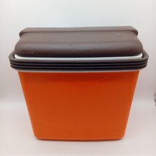 Vintage Curver Cool Box Orange And Brown