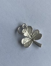3D STERLING SILVER SHAMROCK CHARM