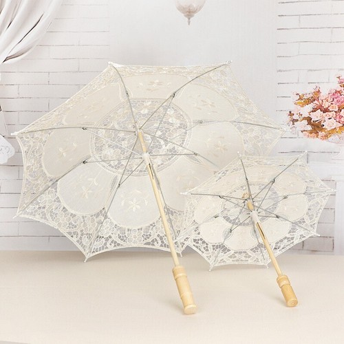 Vintage lace parasol handheld - vintage,