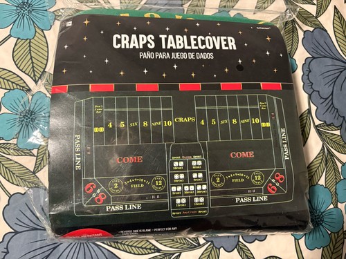 Green felt craps game - felt,