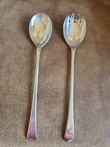 Vintage silver plated salad - vintage,